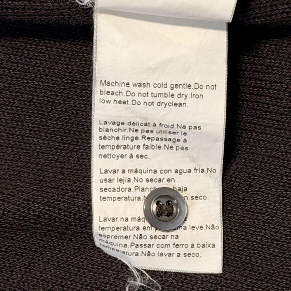 BOSS Orange Sweatshirt Mens Medium Brown Full Zip Stand Collar Rib Cuffs Knit - Picture 10 of 13